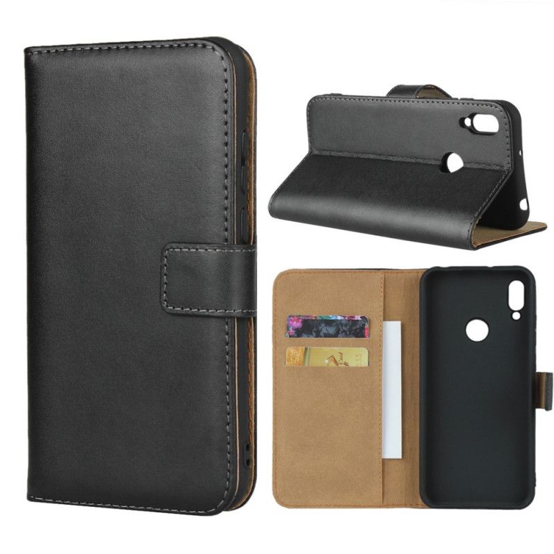 Flip Case Leren Huawei Y6 2019 Leer