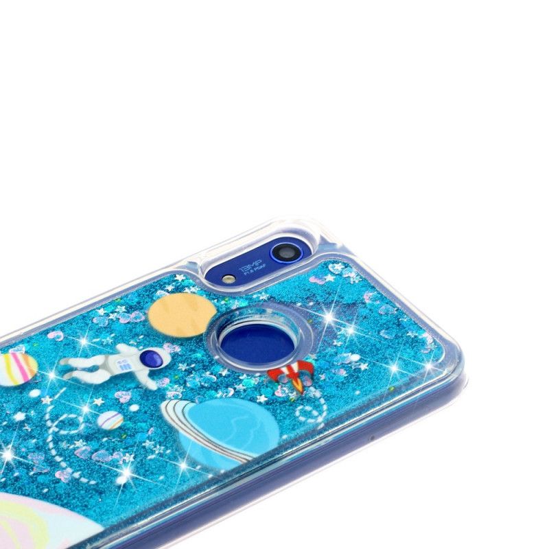 Hoesje Huawei Y6 2019 Glitter Astronaut