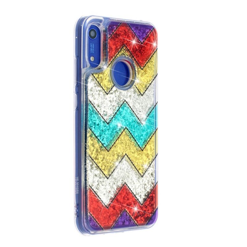 Hoesje Huawei Y6 2019 Zigzag Pailletten