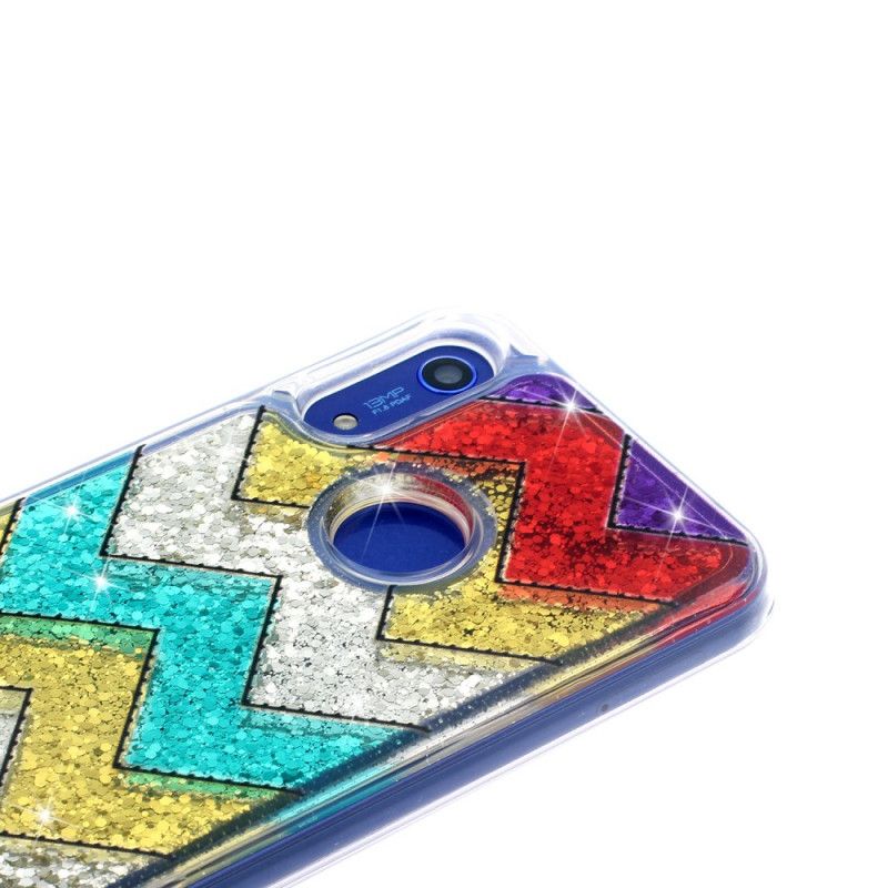 Hoesje Huawei Y6 2019 Zigzag Pailletten