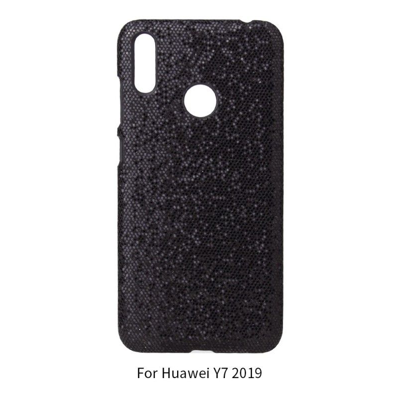 Hoesje voor Huawei Y6 2019 Magenta Zwart Pailletten