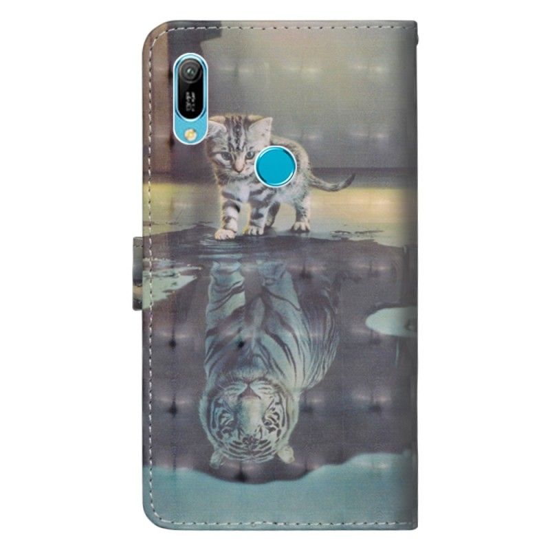 Leren Hoesje Huawei Y6 2019 Ernest De Tijger