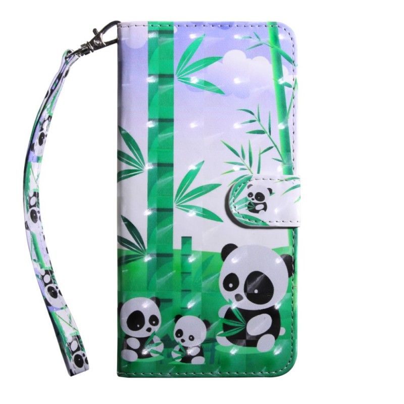 Leren Hoesje Huawei Y6 2019 Pandafamilie