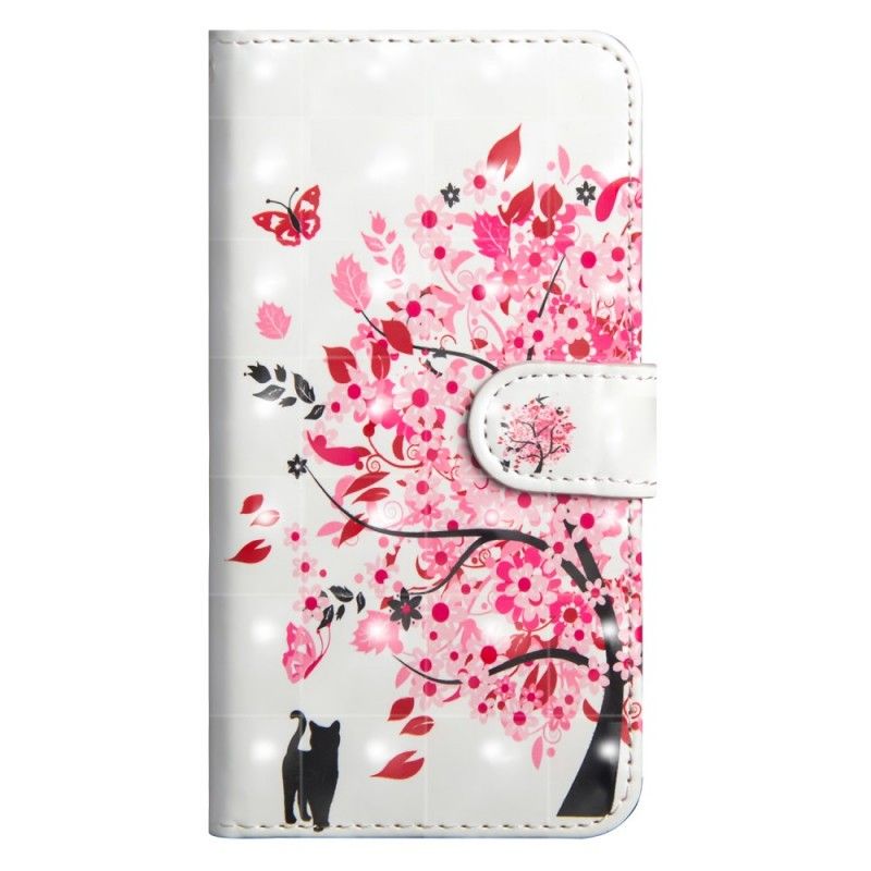 Leren Hoesje voor Huawei Y6 2019 Roze Boom