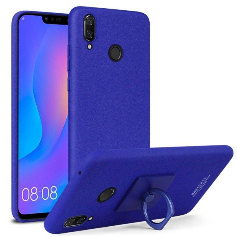 Hoesje Huawei P Smart Plus Donkerblauw Zwart Ring