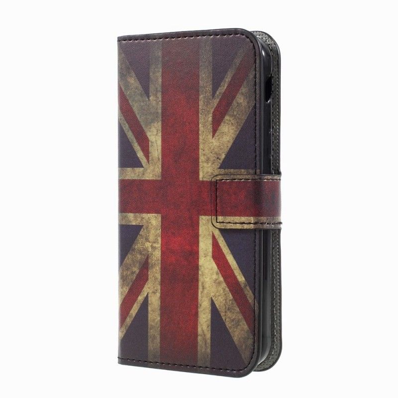 Leren Hoesje Samsung Galaxy XCover 4S / 4 Engelse Vlag