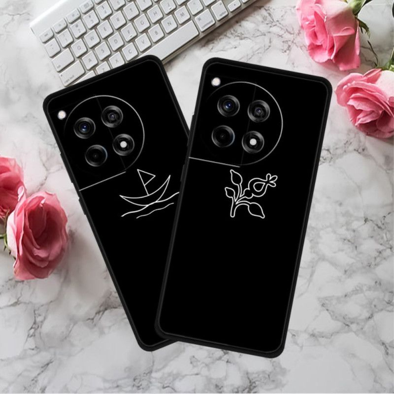 Cover Hoesje Oneplus 12r Telefoonhoesje Palmbomen