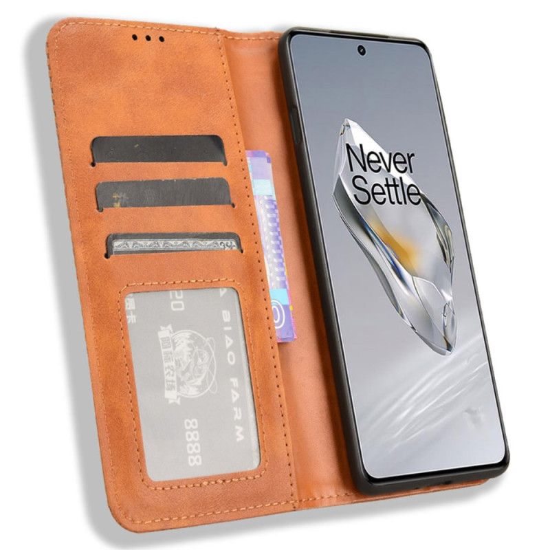 Folio-hoesje Oneplus 12r Telefoonhoesje Retro