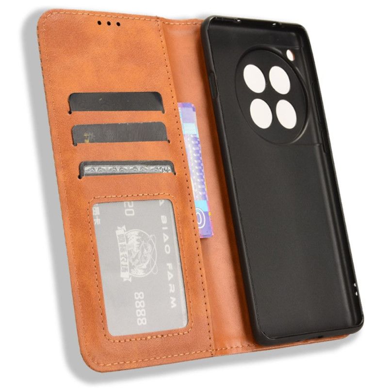 Folio-hoesje Oneplus 12r Telefoonhoesje Retro