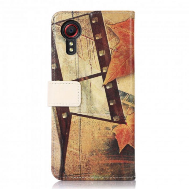 Bescherming Hoesje Samsung Galaxy Xcover 5 Eiffeltoren In De Herfst