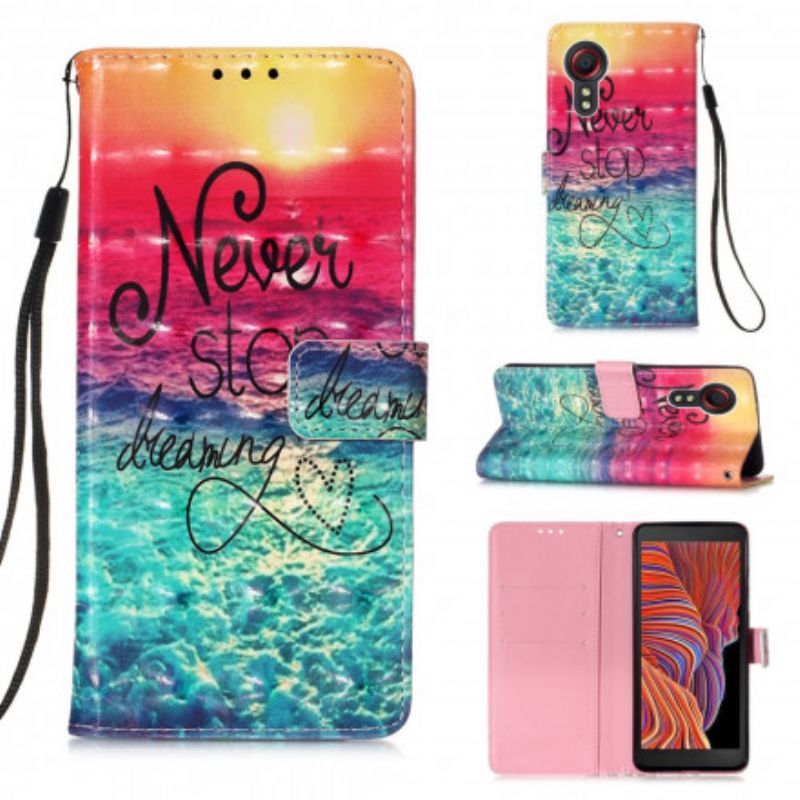 Bescherming Hoesje Samsung Galaxy Xcover 5 Stop Nooit Met Dromen