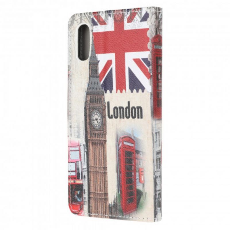 Flip Case Leren Samsung Galaxy Xcover 5 Londen Leven