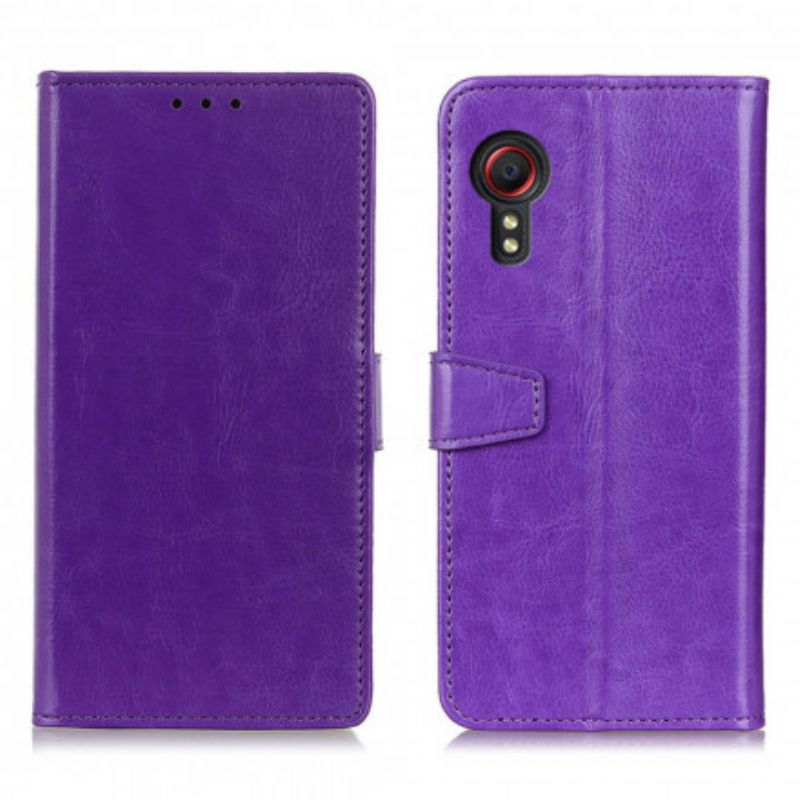 Folio-hoesje Samsung Galaxy Xcover 5 Eenvoudig Glanzend Leereffect