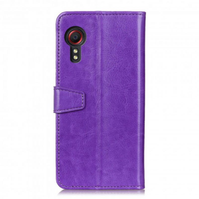 Folio-hoesje Samsung Galaxy Xcover 5 Eenvoudig Glanzend Leereffect