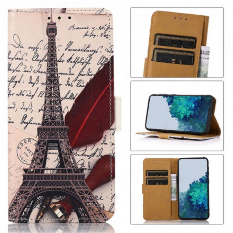 Folio-hoesje Samsung Galaxy Xcover 5 Eiffeltoren Van De Dichter