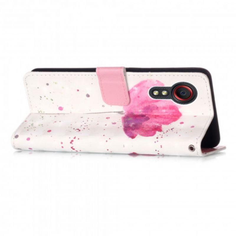 Folio-hoesje Samsung Galaxy Xcover 5 Poppy Aquarel