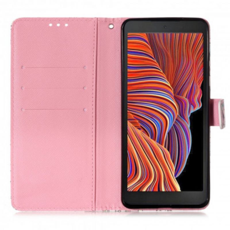 Folio-hoesje Samsung Galaxy Xcover 5 Poppy Aquarel