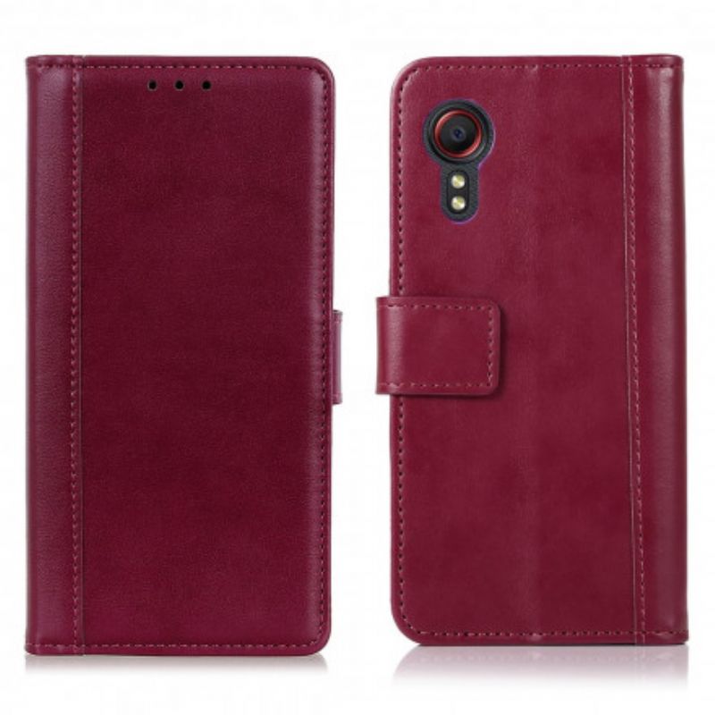 Folio-hoesje Samsung Galaxy Xcover 5 Stijl Lederen Elegantie