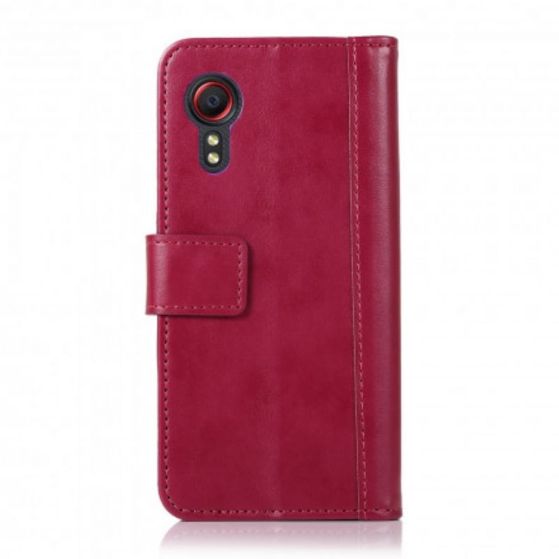 Folio-hoesje Samsung Galaxy Xcover 5 Stijl Lederen Elegantie