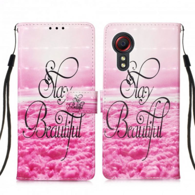 Folio-hoesje Samsung Galaxy Xcover 5 Telefoonhoesje Blijf Mooi