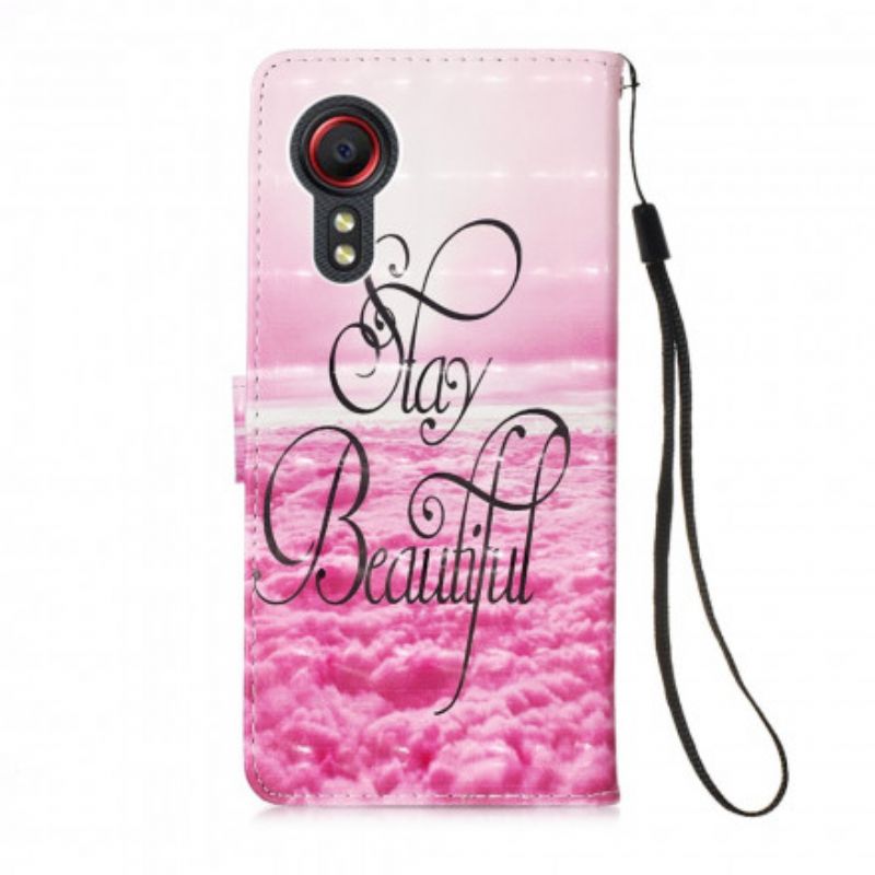 Folio-hoesje Samsung Galaxy Xcover 5 Telefoonhoesje Blijf Mooi