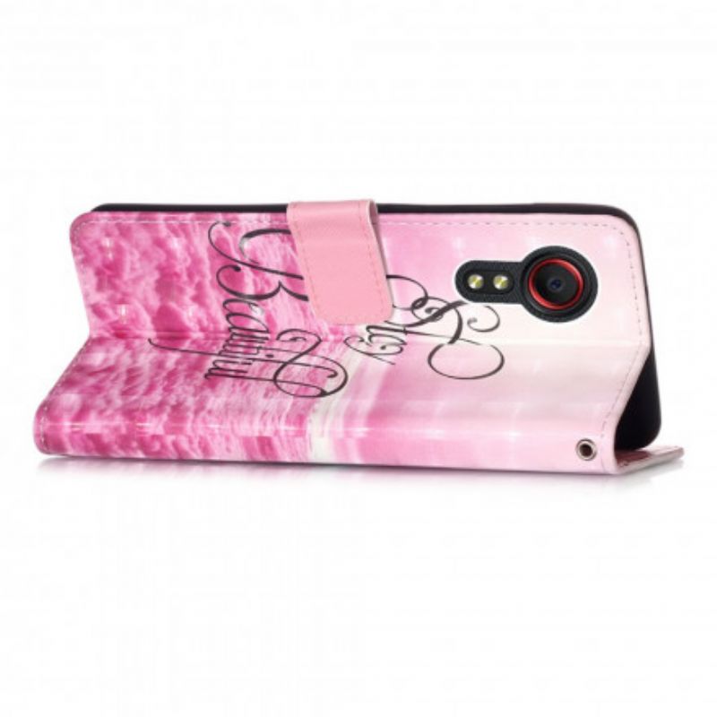 Folio-hoesje Samsung Galaxy Xcover 5 Telefoonhoesje Blijf Mooi