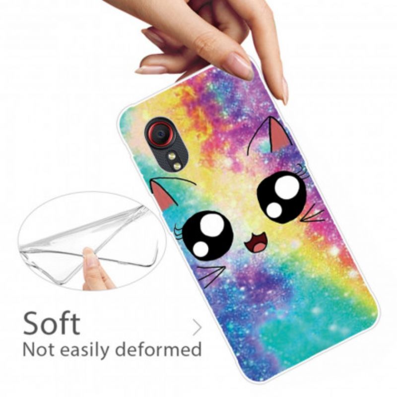 Hoesje Samsung Galaxy Xcover 5 Kat Cartoon Bescherming Hoesje