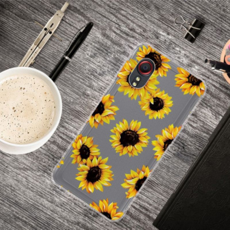 Hoesje Samsung Galaxy Xcover 5 Zonnebloemen Bescherming Hoesje