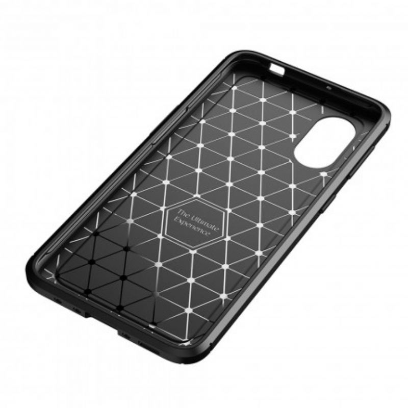 Hoesje Voor Samsung Galaxy Xcover 5 Flexibele Koolstofvezeltextuur