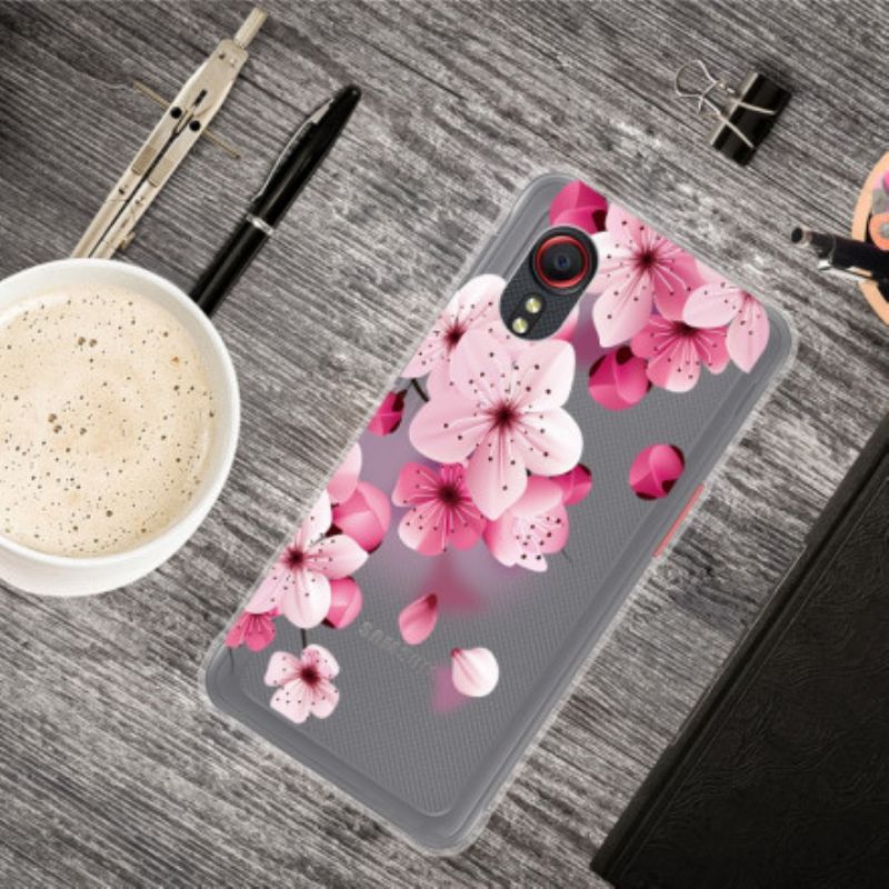 Hoesje Voor Samsung Galaxy Xcover 5 Kleine Roze Bloemen