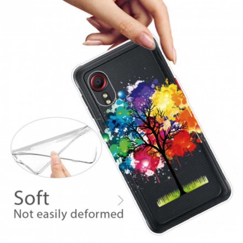 Hoesje Voor Samsung Galaxy Xcover 5 Transparante Aquarelboom