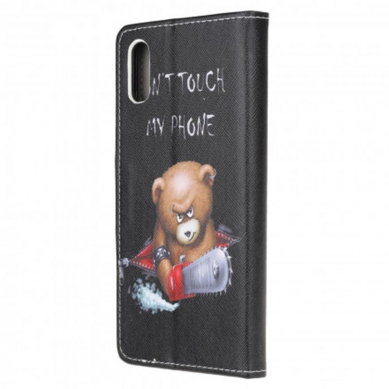 Leren Hoesje Voor Samsung Galaxy Xcover 5 Gevaarlijke Beer