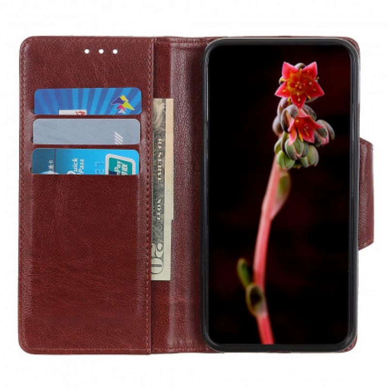 Leren Hoesje Voor Samsung Galaxy Xcover 5 Mat Kunstleer Elegantie Sluiting