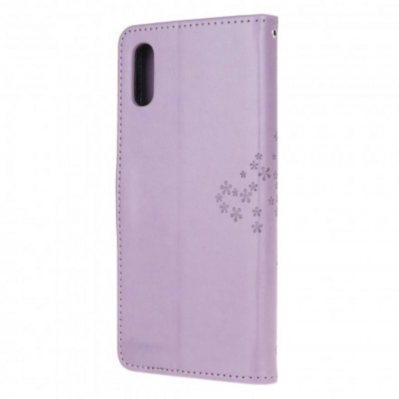 Leren Hoesje Voor Samsung Galaxy Xcover 5 String Boom En Uilen