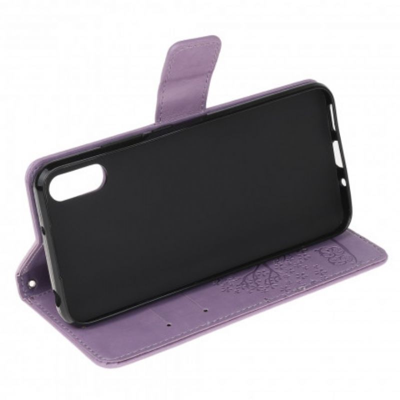 Leren Hoesje Voor Samsung Galaxy Xcover 5 String Boom En Uilen