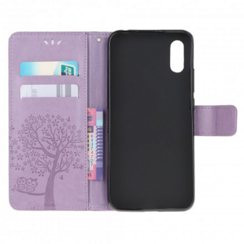 Leren Hoesje Voor Samsung Galaxy Xcover 5 String Boom En Uilen