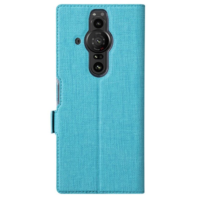 Leren Hoesje Sony Xperia Pro-i Getextureerde Vili Dmx Bescherming Hoesje