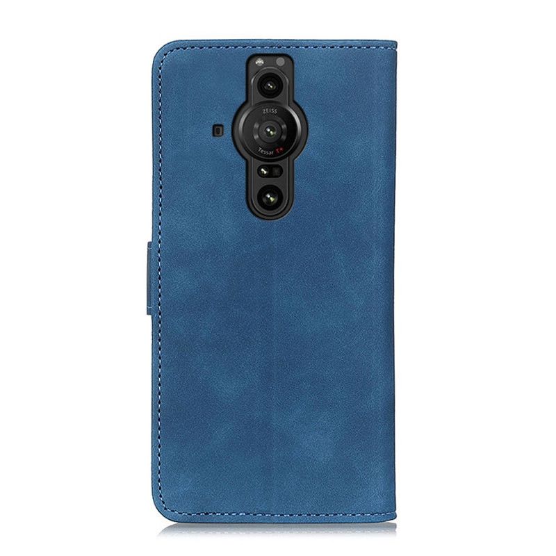 Leren Hoesje Voor Sony Xperia Pro-i Khazneh Vintage Leereffect