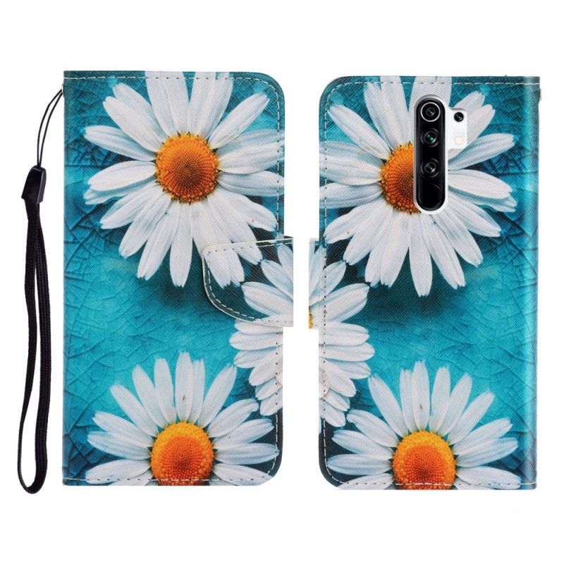 Bescherming Hoesje Xiaomi Redmi 9 Telefoonhoesje String Madeliefjes