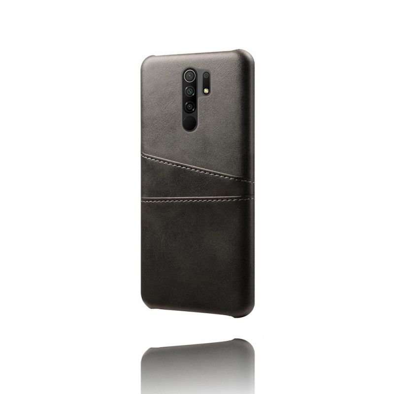 Cover Hoesje Xiaomi Redmi 9 Grijs Zwart Telefoonhoesje Kaarthouder