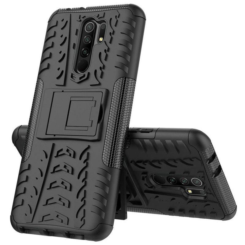 Cover Hoesje Xiaomi Redmi 9 Wit Zwart Telefoonhoesje Ultrabestendig