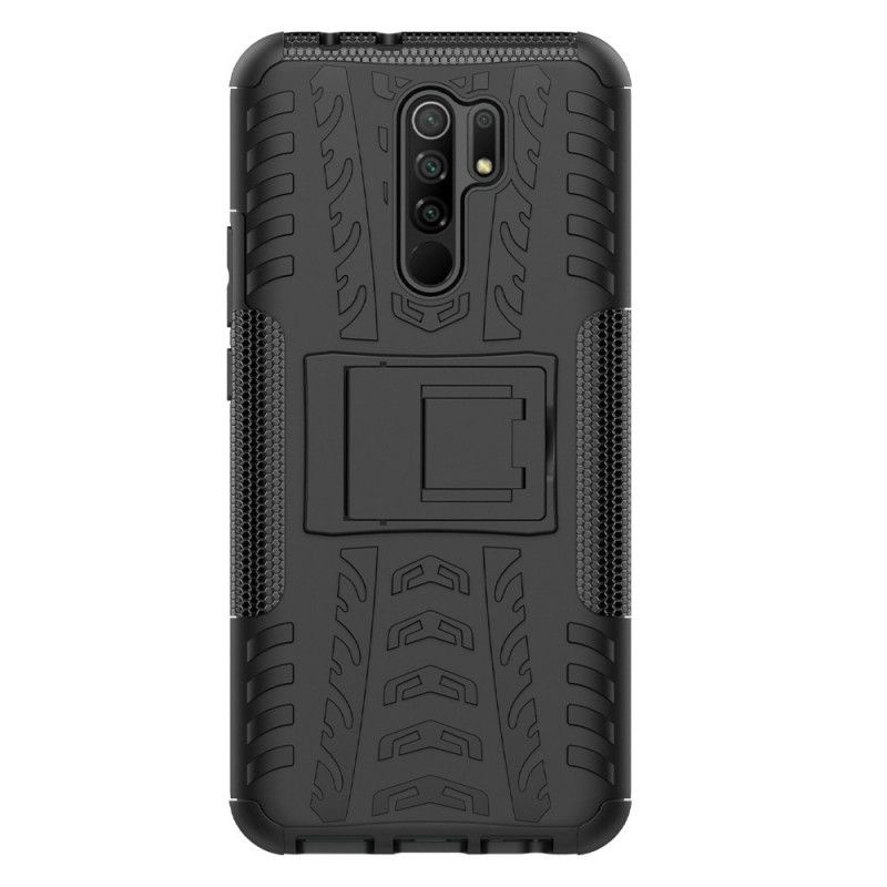 Cover Hoesje Xiaomi Redmi 9 Wit Zwart Telefoonhoesje Ultrabestendig