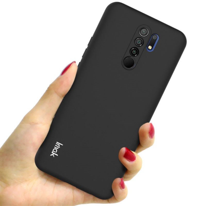 Hoesje voor Xiaomi Redmi 9 Rood Zwart Imak Uc-2 Serie Velkleuren