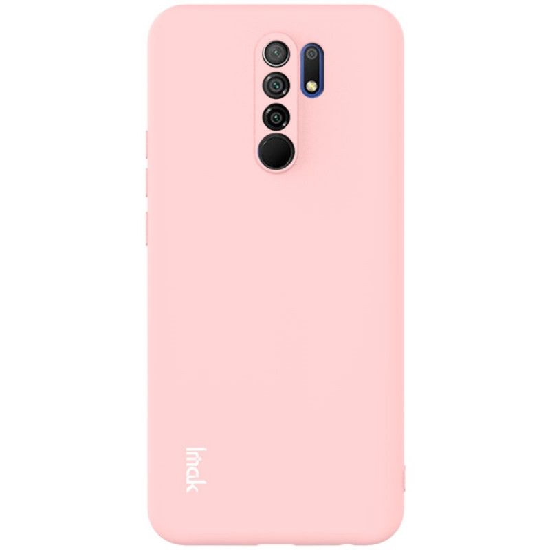 Hoesje voor Xiaomi Redmi 9 Rood Zwart Imak Uc-2 Serie Velkleuren