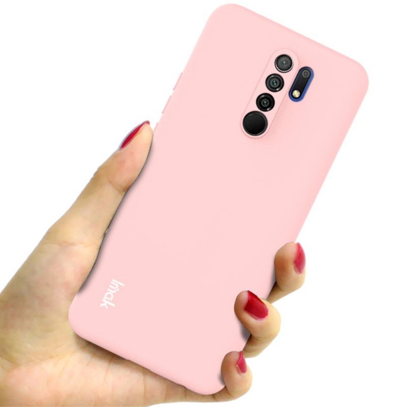 Hoesje voor Xiaomi Redmi 9 Rood Zwart Imak Uc-2 Serie Velkleuren