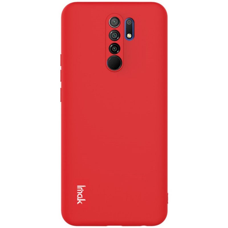 Hoesje voor Xiaomi Redmi 9 Rood Zwart Imak Uc-2 Serie Velkleuren