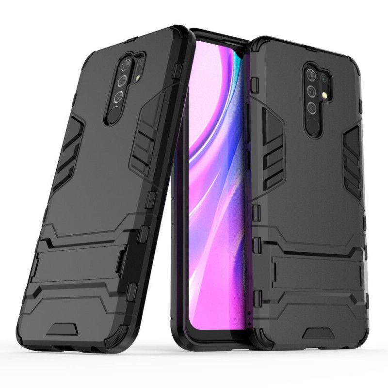 Hoesje voor Xiaomi Redmi 9 Rood Zwart Ultrabestendige Tong