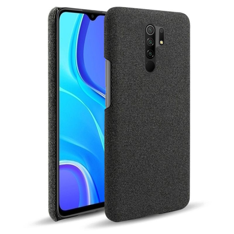 Hoesje Xiaomi Redmi 9 Grijs Zwart Ksq Chique Stof