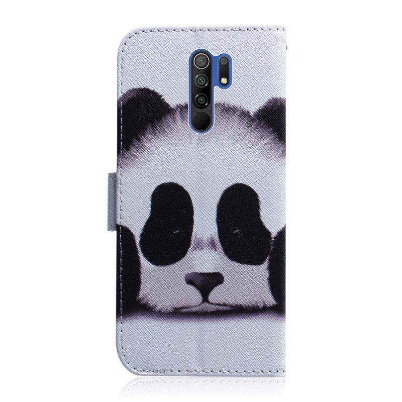 Leren Hoesje Xiaomi Redmi 9 Telefoonhoesje Pandagezicht