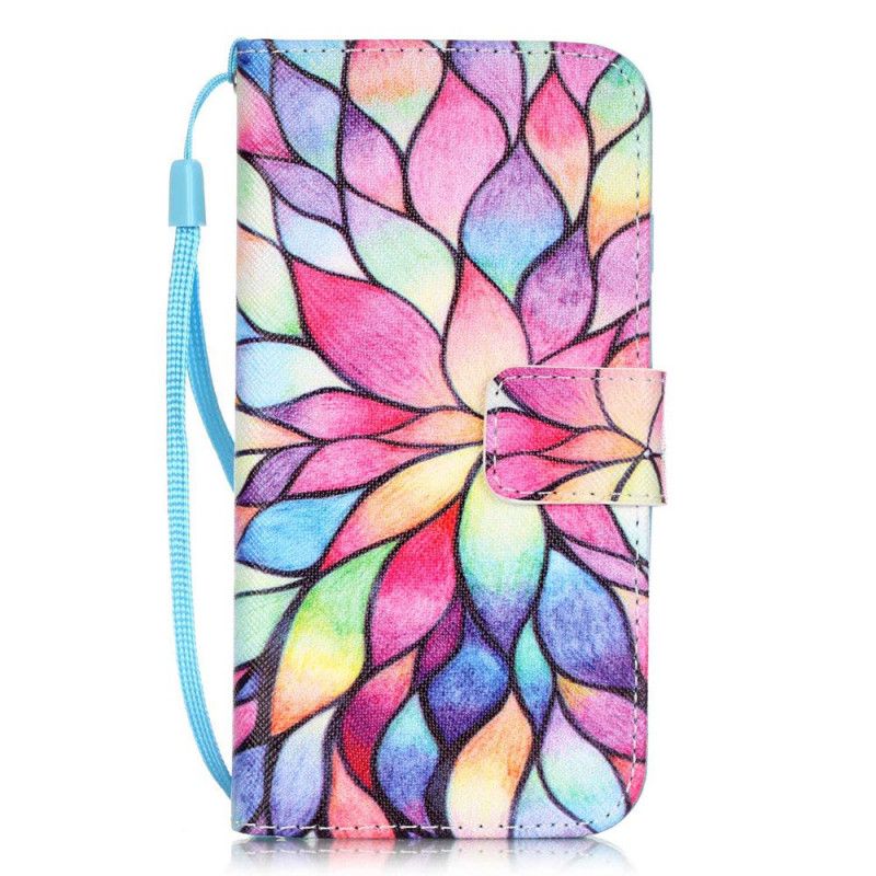 Bescherming Hoesje iPhone 7 / 8 / SE 2 Telefoonhoesje String Met Aquarel Bloemen